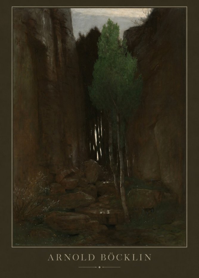 Arnold Böcklin Sacred Grove II No3 - Plakat