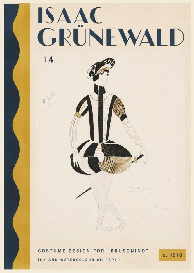 Isaac Grünewald Costume Design IX No3 - Plakat