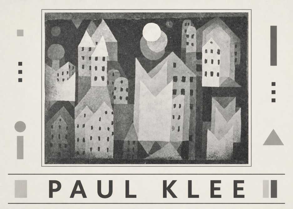 Paul Klee City of Churches No6 - Plakat