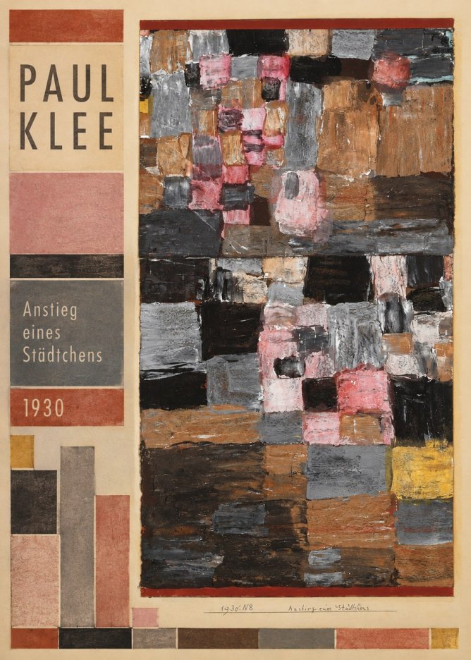 Paul Klee Anstieg Eines Städtchens No3 - Plakat
