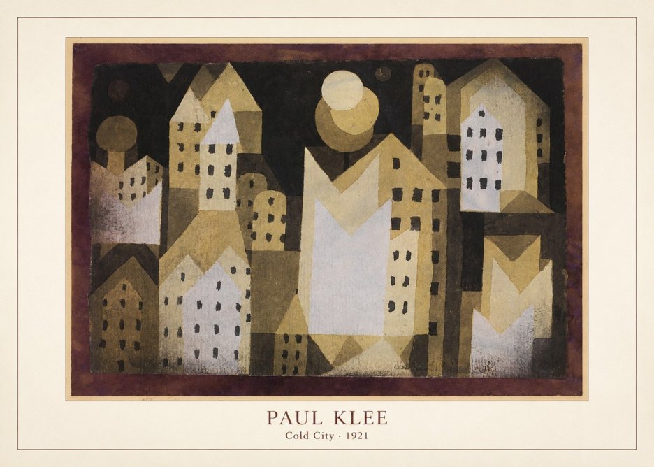 Paul Klee Cold City No4 - Plakat