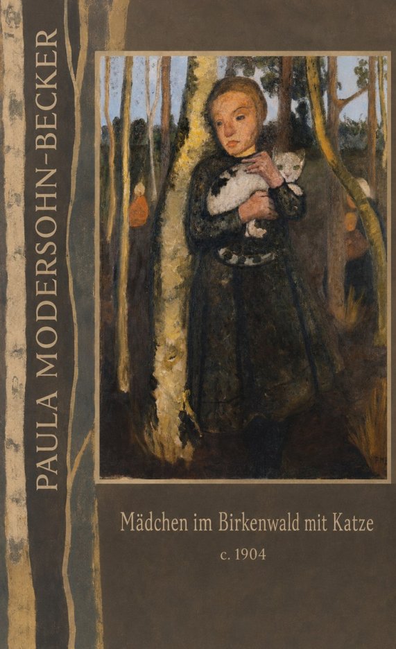 Paula Modersohn-Becker Mädchen Im Birkenwald Mit Katze No2 - Plakat