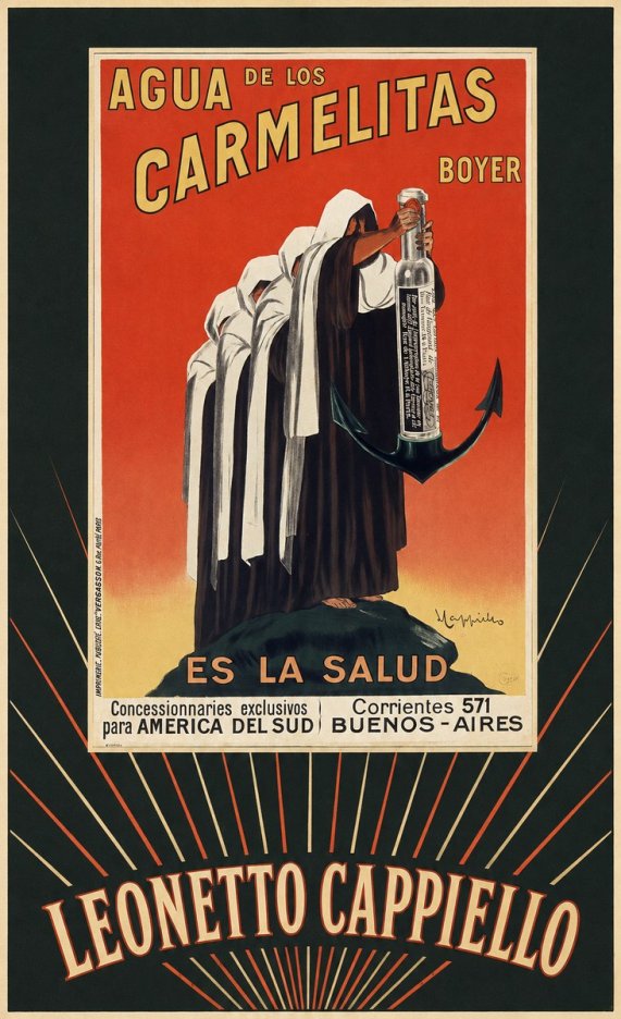 Leonetto Cappiello Agua De Los Carmelitas Boyer No5 - Plakat