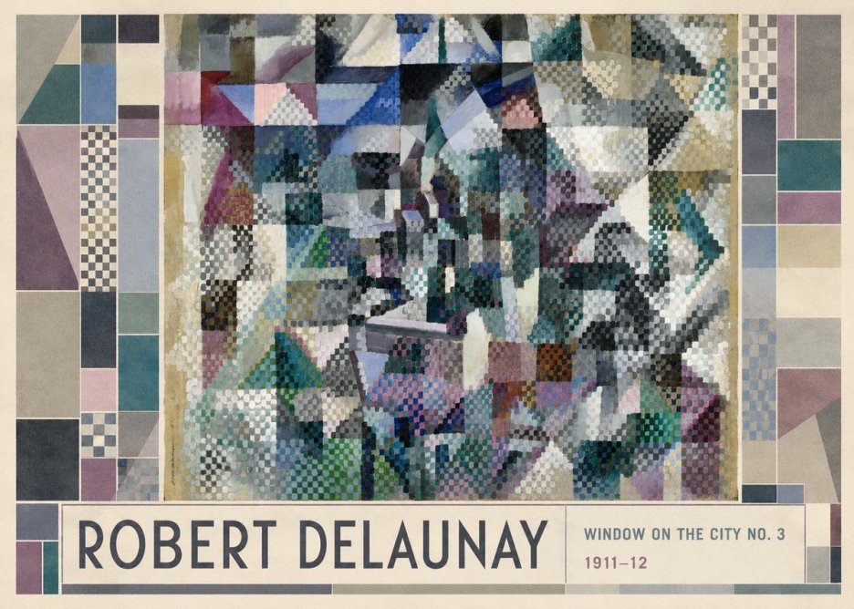 Robert Delaunay Window on the City No. 3 No1 - Plakat