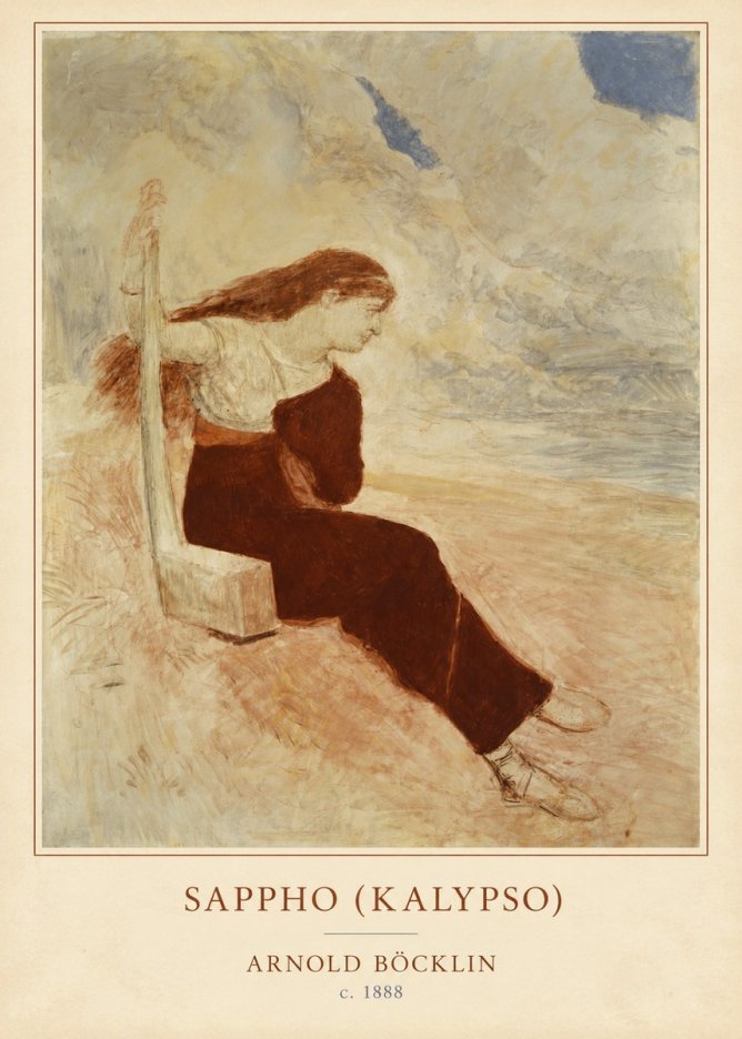 Arnold Böcklin Sappho (Kalypso) No4 - Plakat