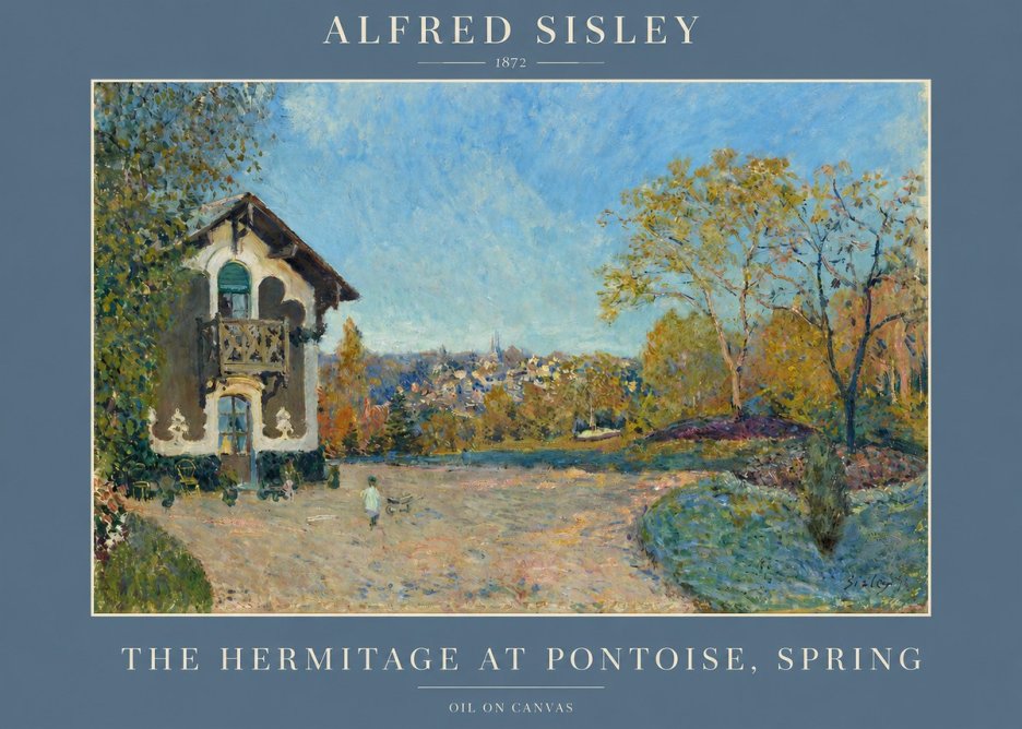 Sisley The Hermitage at Pontoise, Spring No2 - Plakat