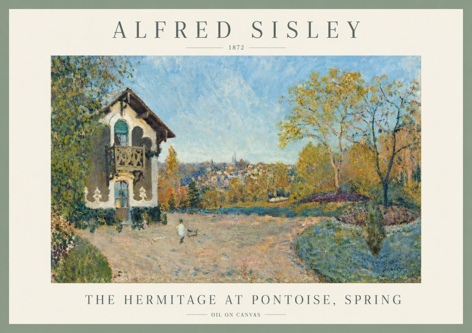Sisley The Hermitage at Pontoise, Spring No5 - Plakat