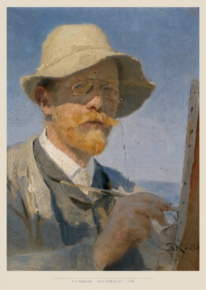 P.S. Krøyer Self-portrait III No6 - Plakat
