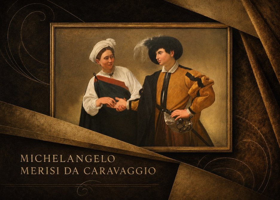 Michelangelo Merisi da Caravaggio The Cardsharps IV No4 - Plakat