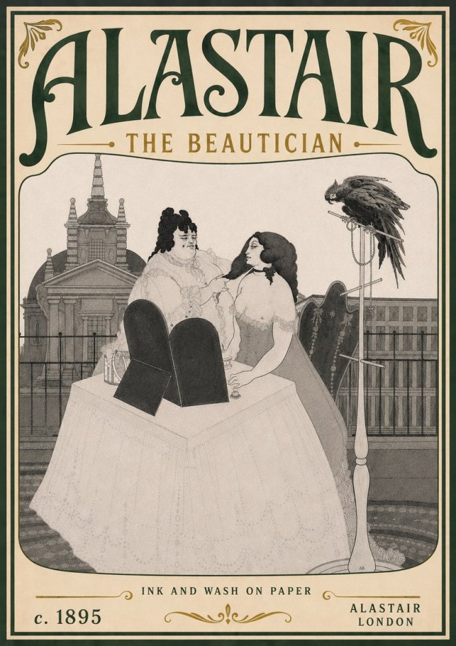 Alastair The Beautician No6 - Plakat