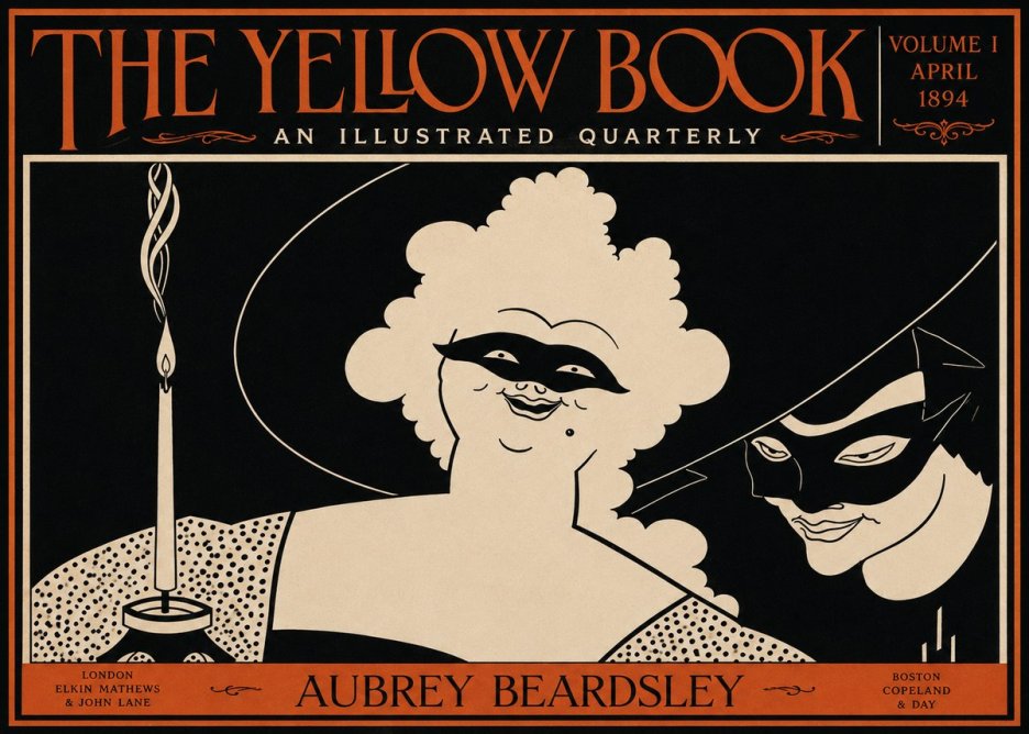 Aubrey Beardsley The Yellow Book I No4 - Plakat