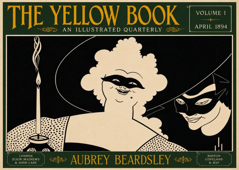 Aubrey Beardsley The Yellow Book I No6 - Plakat