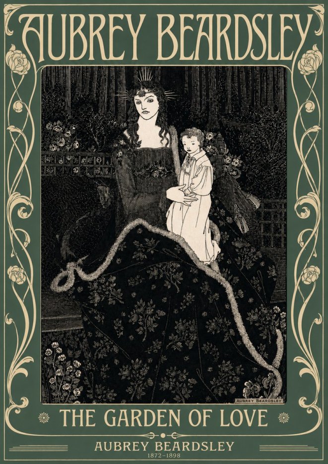 Aubrey Beardsley The Garden of Love No3 - Plakat