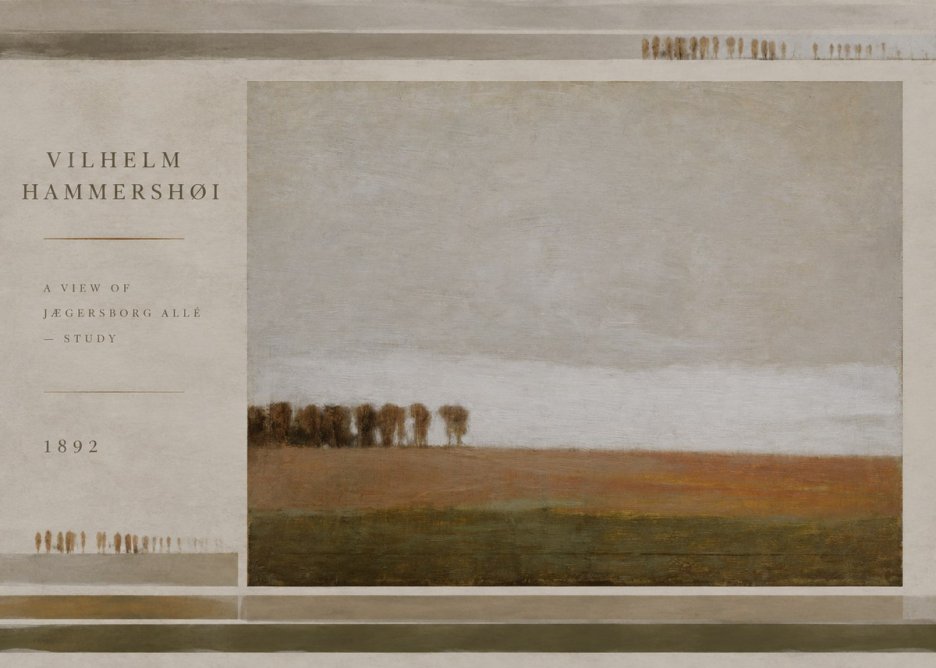 Vilhelm Hammershøi A View of Jægersborg Allé - Study No6 - Plakat