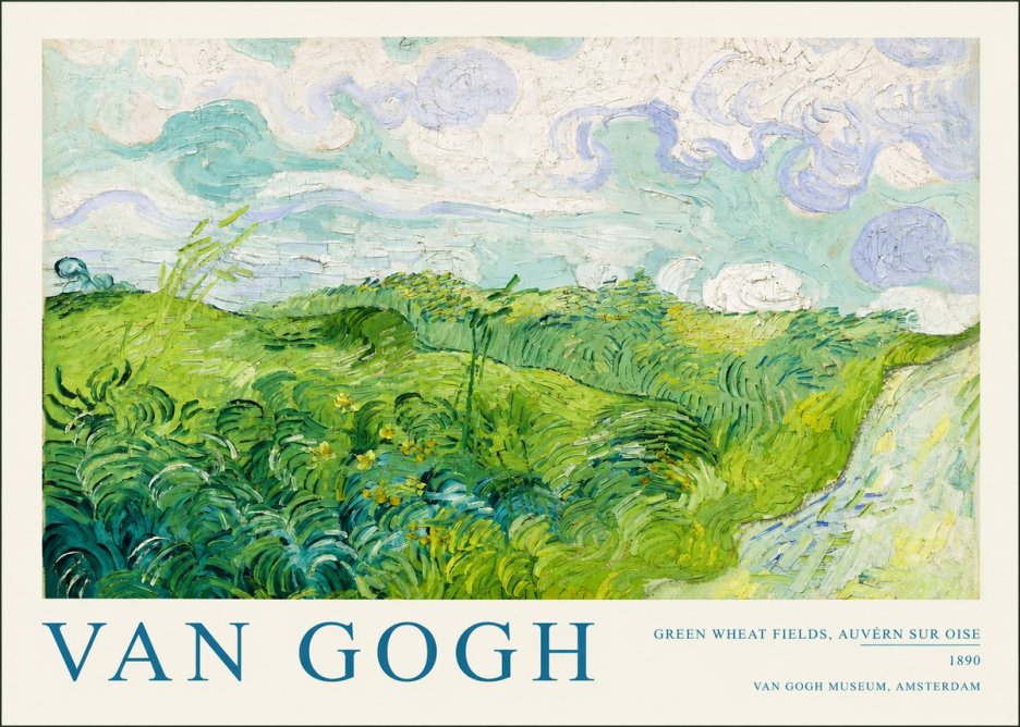 Van Gogh Green Wheat Fields, Auvern Sur Oise No2 - Plakat