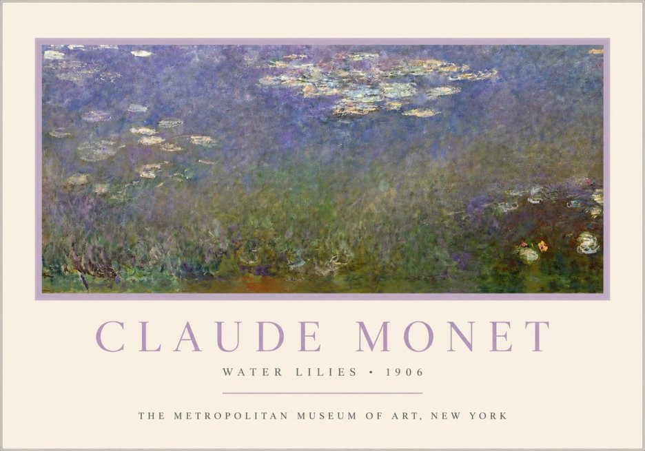 Monet Water Lilies - 1906 No3 - Plakat