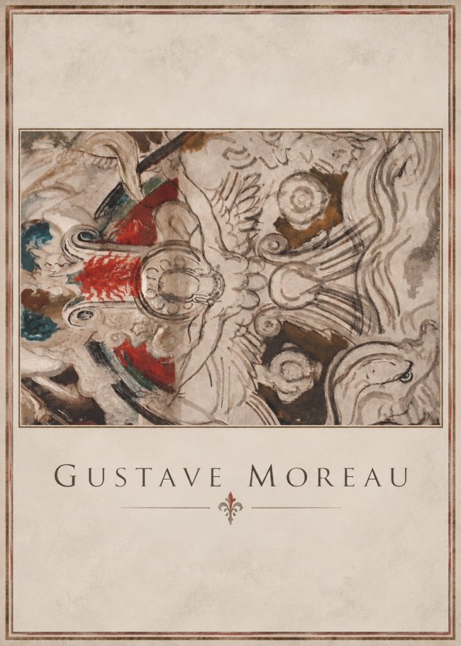 Gustave Moreau Decorative Composition No3 - Plakat