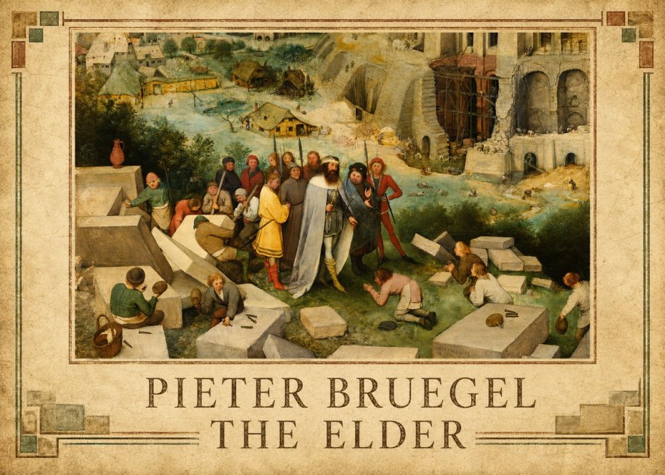 Pieter Bruegel The Tower of Babel XIV No3 - Plakat