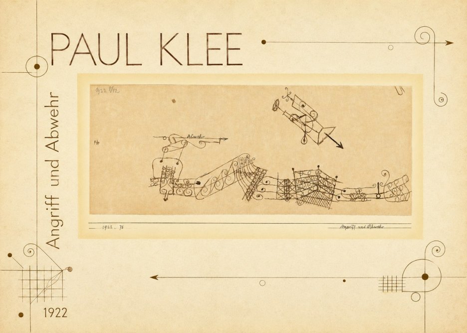 Paul Klee Angriff Und Abwehr No2 - Plakat