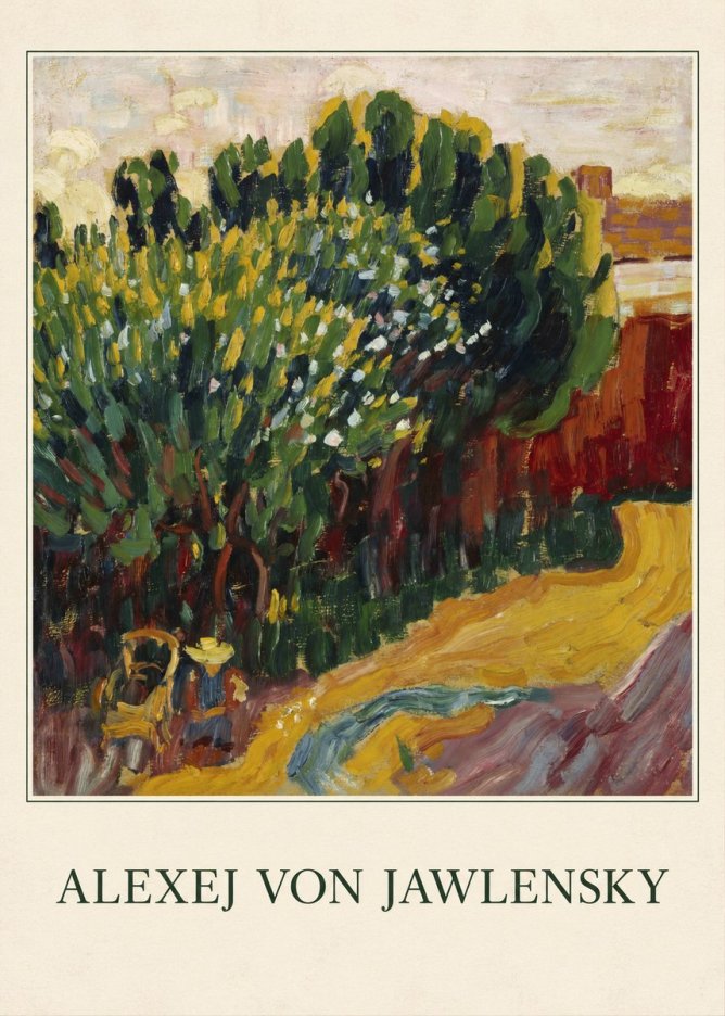 Alexej von Jawlensky Park Landscape (Murnau) No4 - Plakat