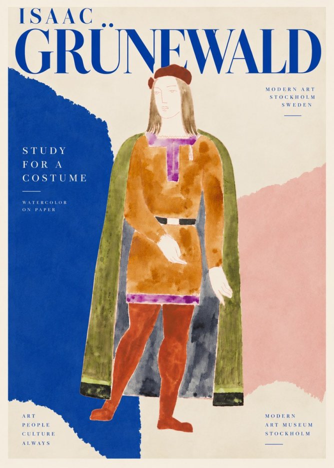 Isaac Grünewald Study for a Costume Design No4 - Plakat