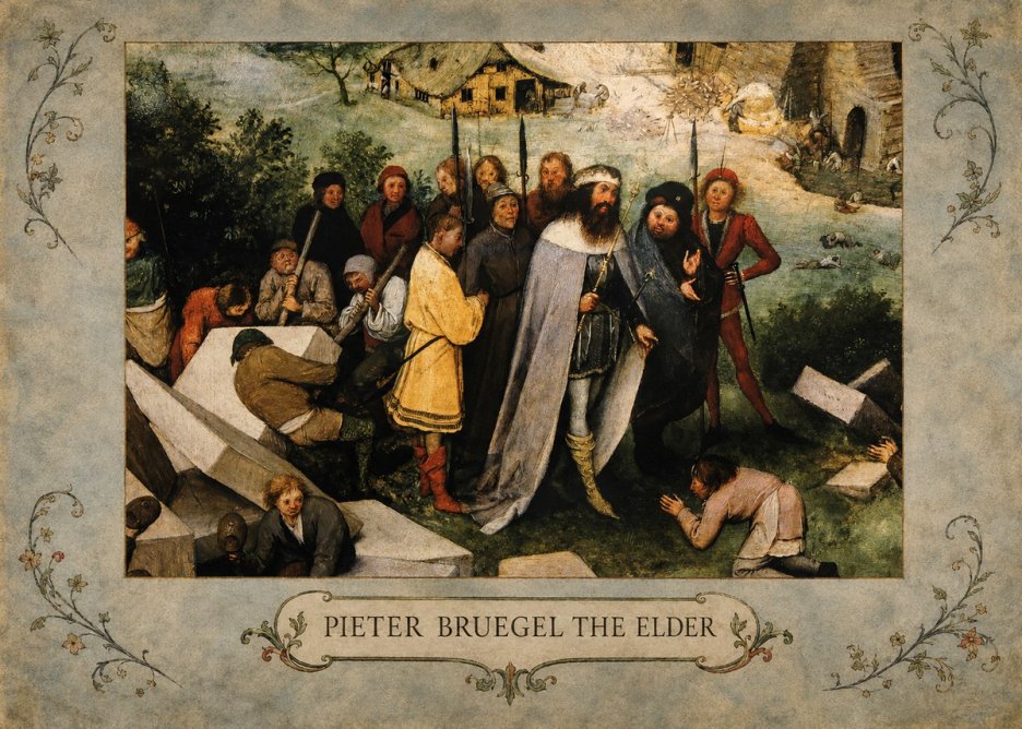 Pieter Bruegel The Blind Leading the Blind III No4 - Plakat