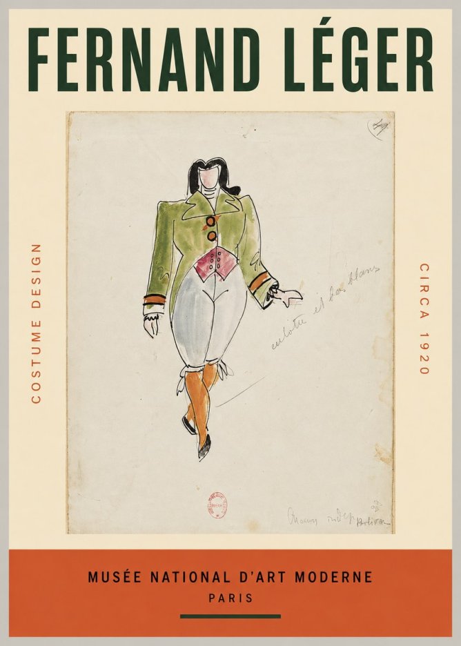 Fernand Léger Costume Design II No2 - Plakat