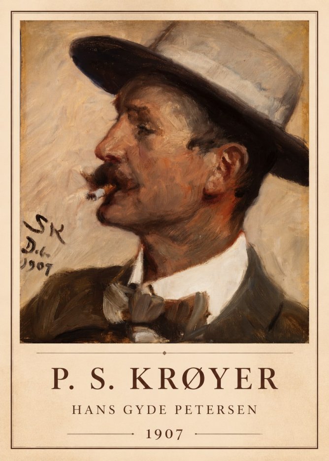 P.S. Krøyer Hans Gyde Petersen No1 - Plakat