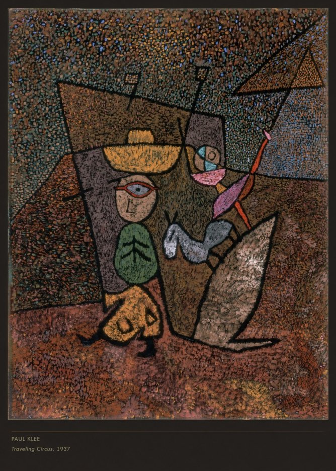Paul Klee Traveling Circus, 1937 No6 - Plakat