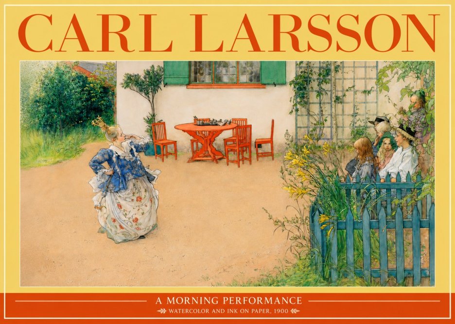 Carl Larsson A Morning Performance No2 - Plakat
