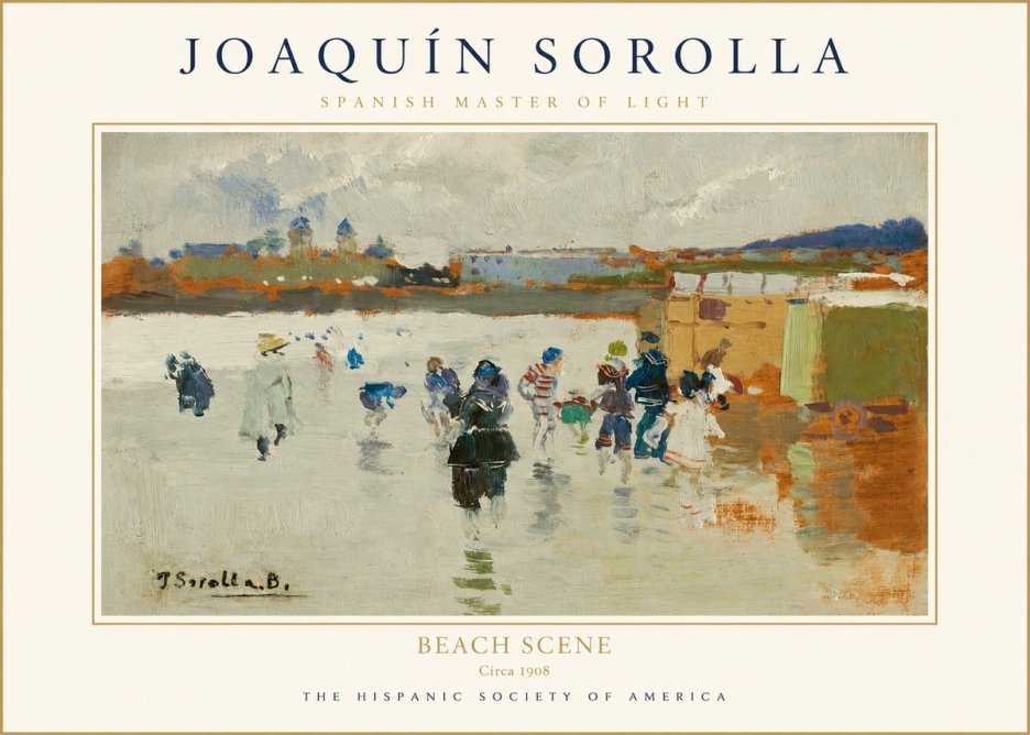 Sorolla Beach Scene No1 - Plakat