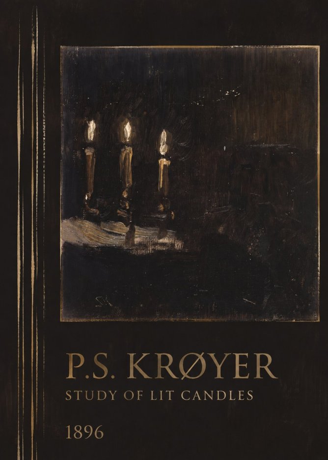 P.S. Krøyer Study of Lit Candles No2 - Plakat