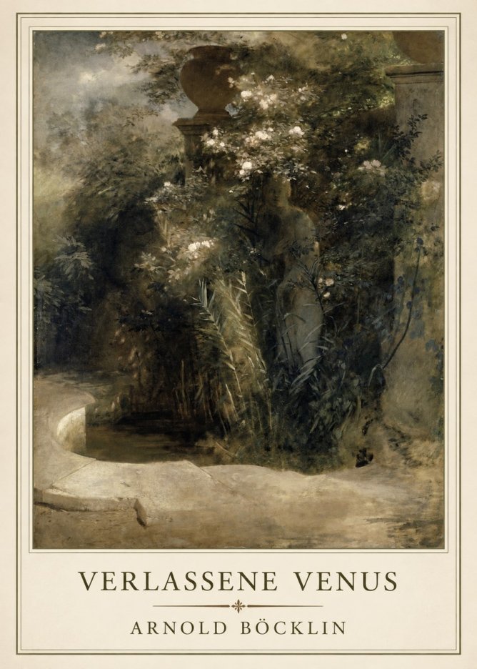 Arnold Böcklin Verlassene Venus No1 - Plakat