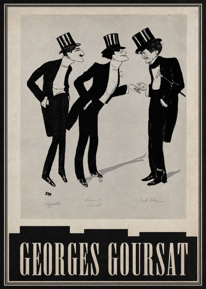 Georges Goursat Capiello, Francis De Croisset, Paul Hervieu No5 - Plakat