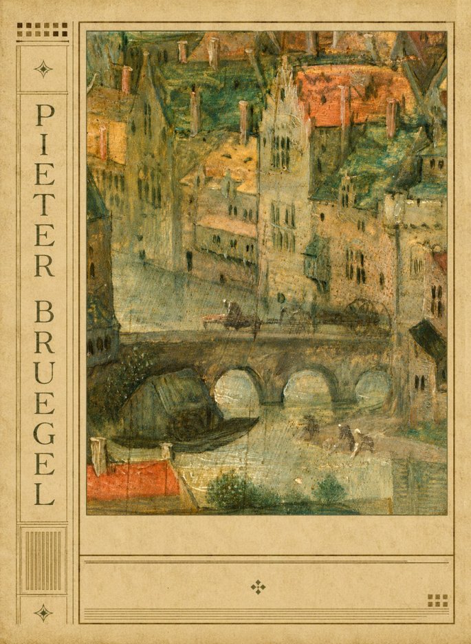 Pieter Bruegel Cityscape with Bridge No2 - Plakat