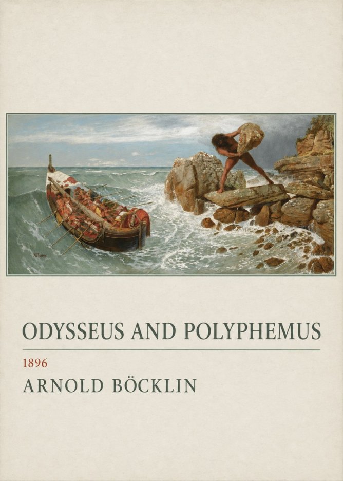 Arnold Böcklin Odysseus and Polyphemus No3 - Plakat