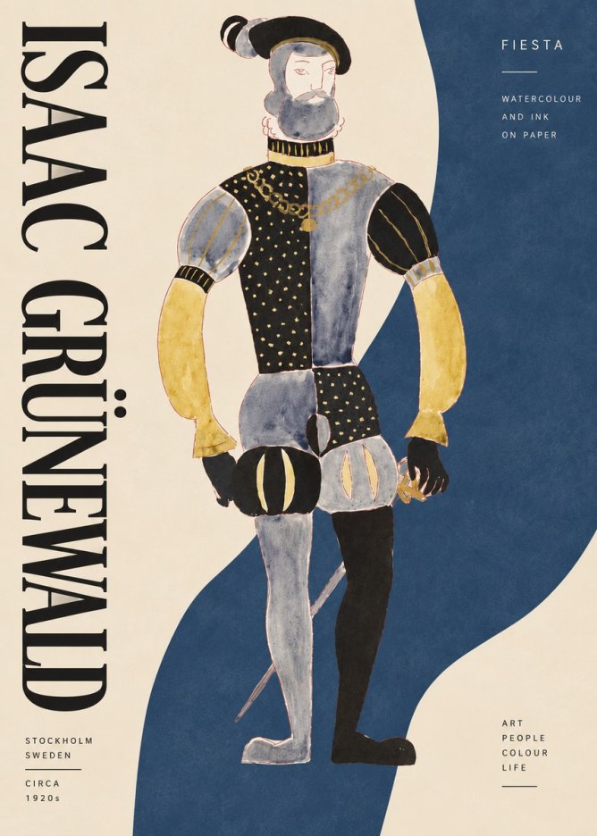 Isaac Grünewald Fiesta No3 - Plakat