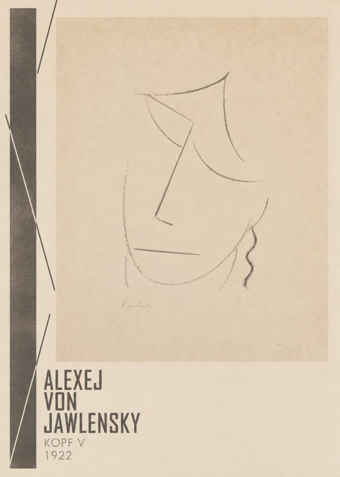 Alexej von Jawlensky Kopf V No2 - Plakat