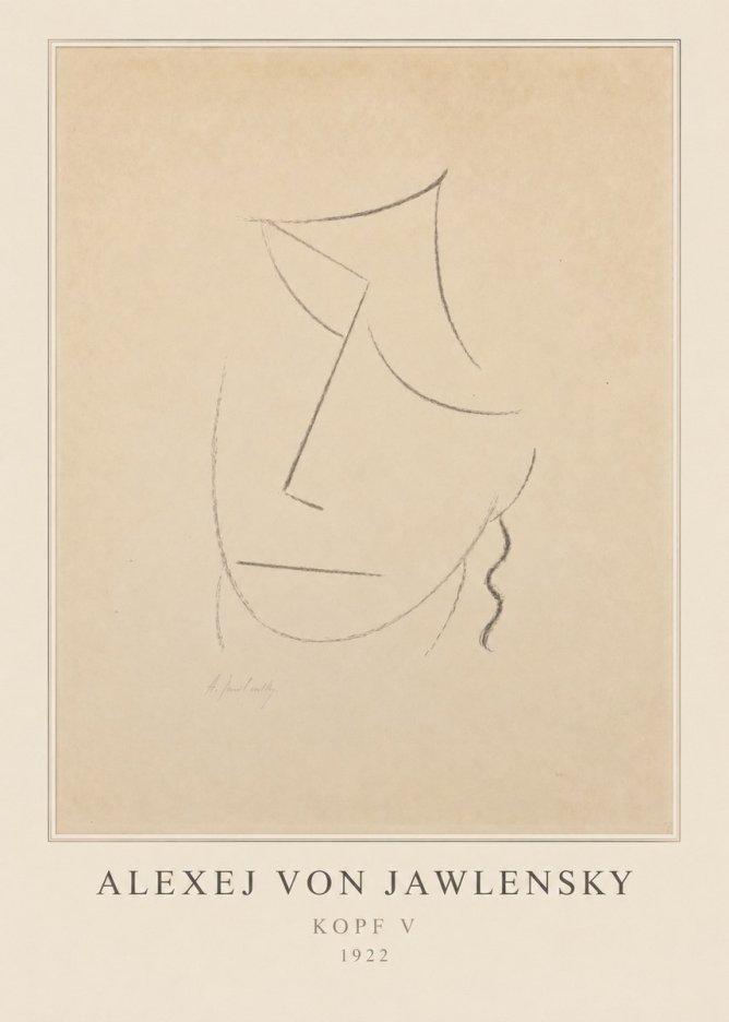 Alexej von Jawlensky Kopf V No3 - Plakat