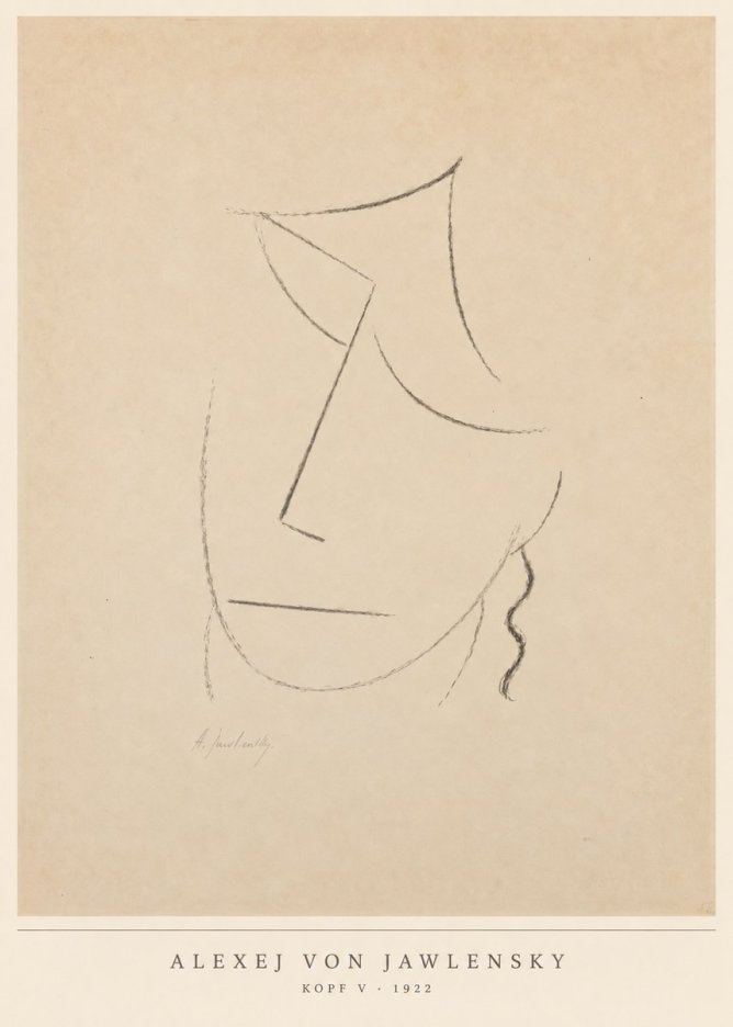 Alexej von Jawlensky Kopf V No6 - Plakat