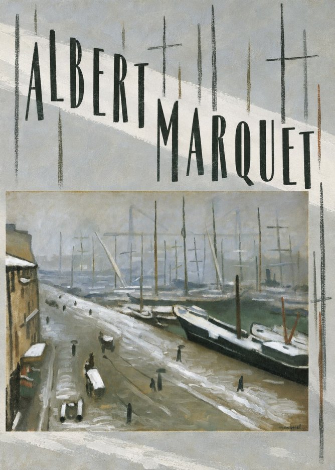 Albert Marquet Le Havre, Le Bassin Sous La Neige No6 - Plakat