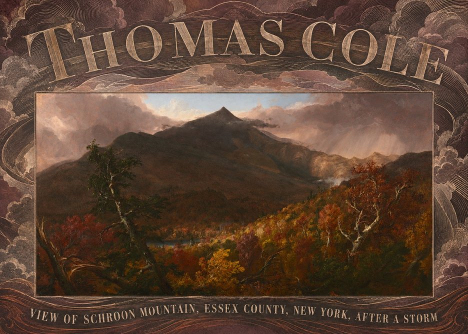 Thomas Cole View of Schroon Mountain, Essex County, New York, After a Storm No5 - Plakat