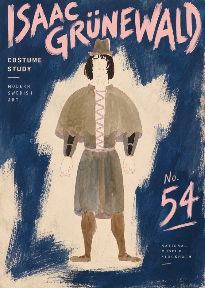Isaac Grünewald Costume Study V No5 - Plakat