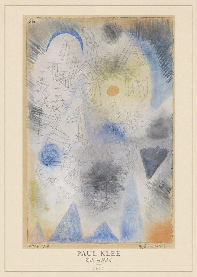 Paul Klee Ziele Im Nebel No4 - Plakat
