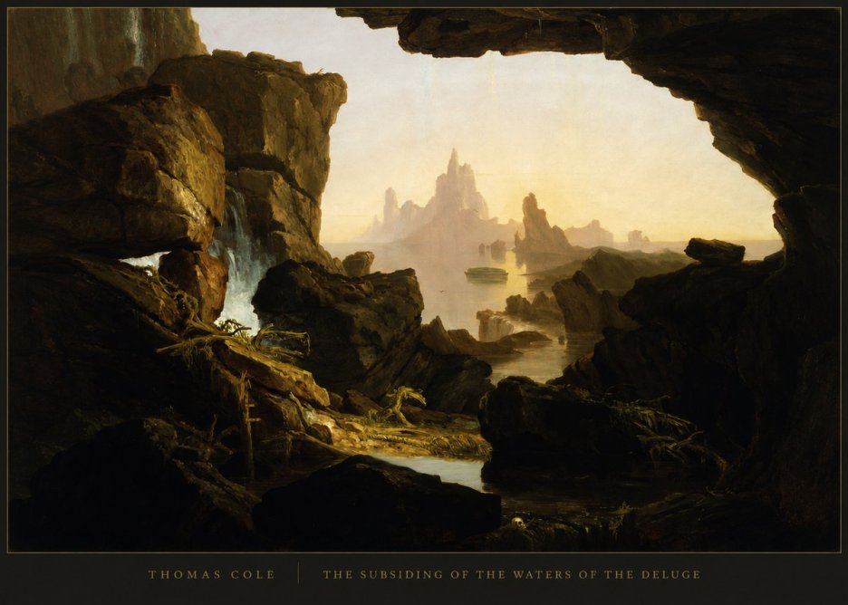 Thomas Cole The Subsiding of the Waters of the Deluge I No4 - Plakat