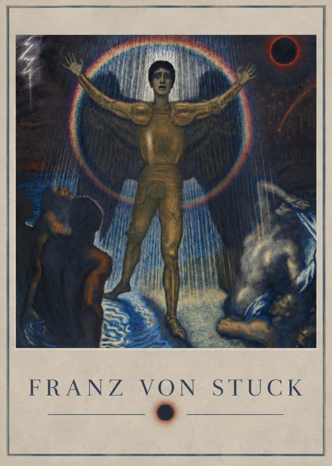 Franz von Stuck Lucifer No2 - Plakat