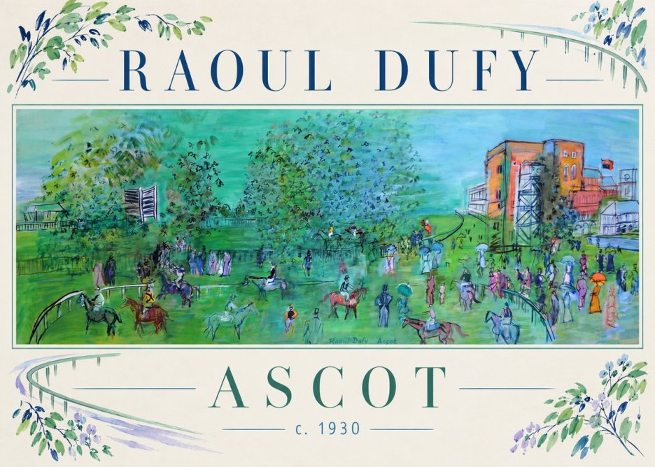 Raoul Dufy Ascot C. 1930 I No3 - Plakat