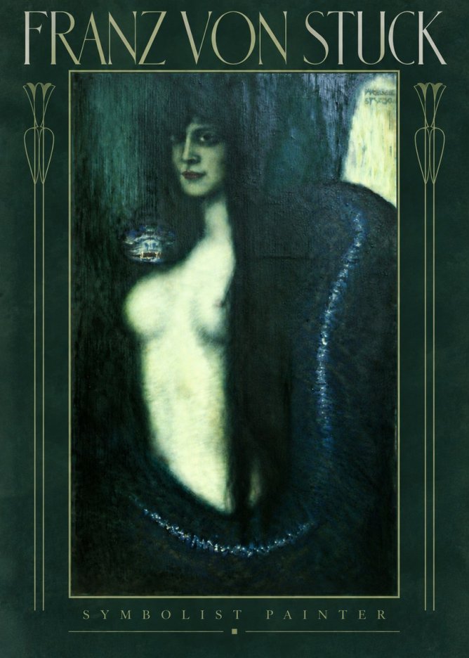 Franz von Stuck Die Sünde No6 - Plakat