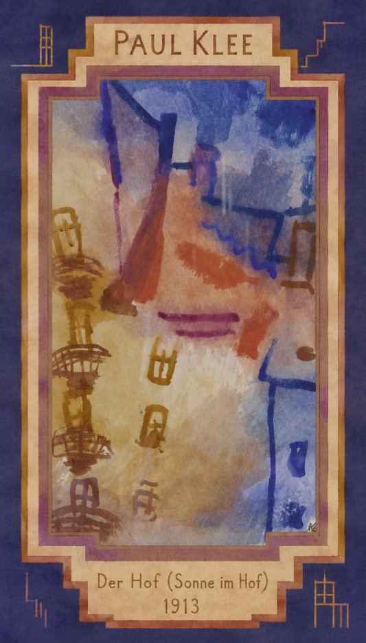Paul Klee Der Hof (Sonne Im Hof) No2 - Plakat