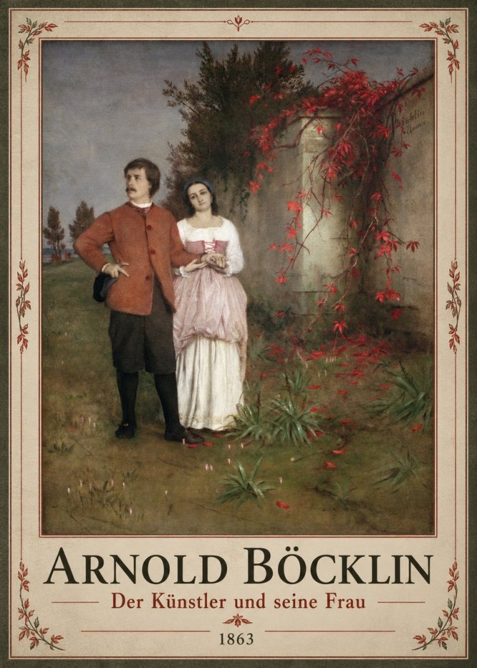 Arnold Böcklin Der Künstler Und Seine Frau No1 - Plakat